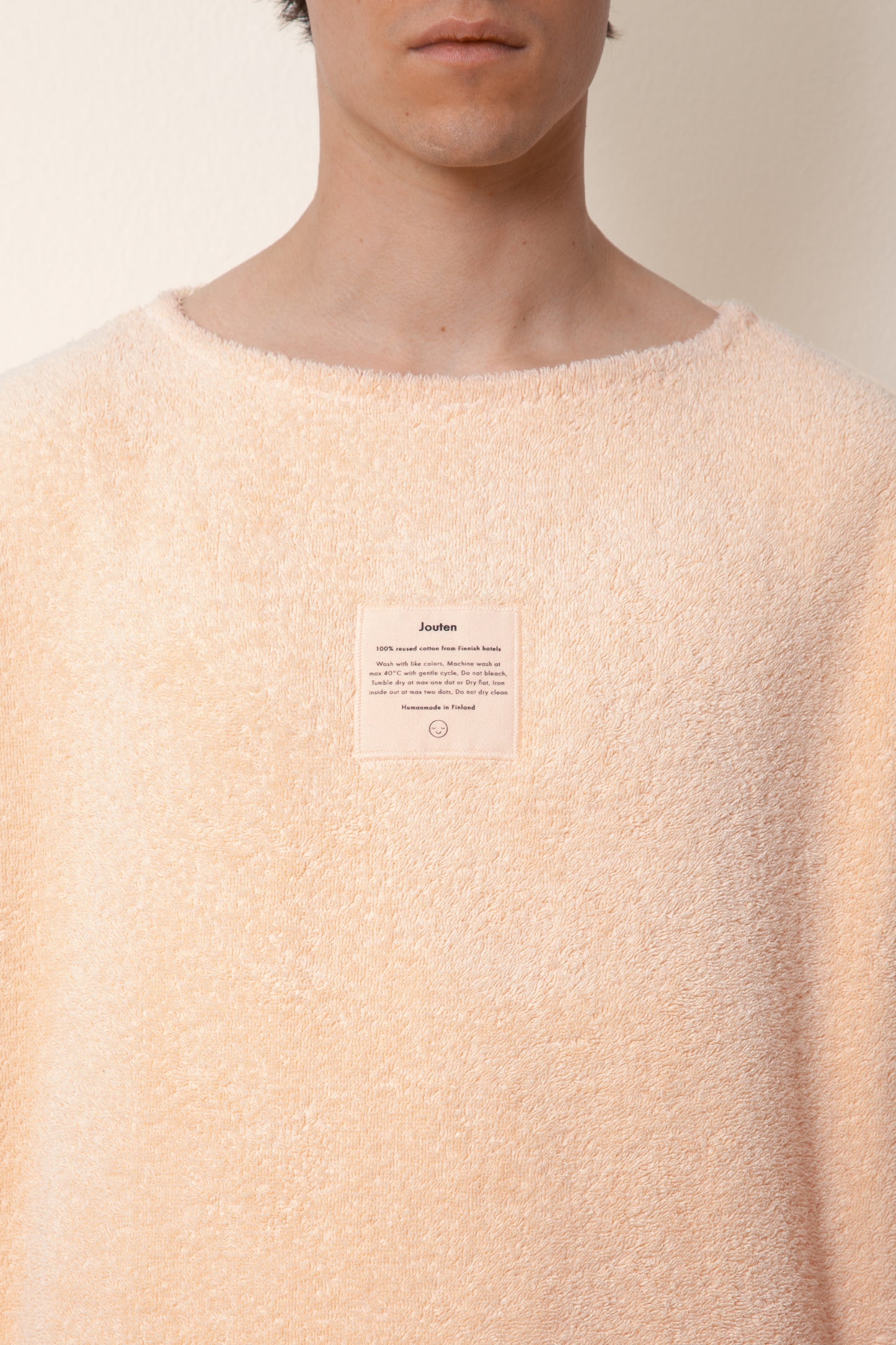 Unisex Terry Half Sleeve in Peach