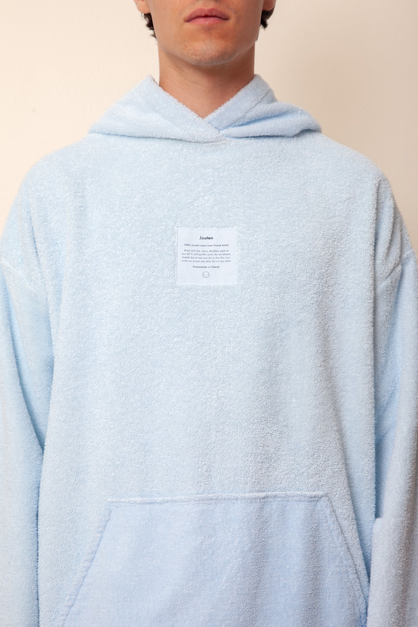 Unisex Regular Terry Hoodie in Cloudy Blue