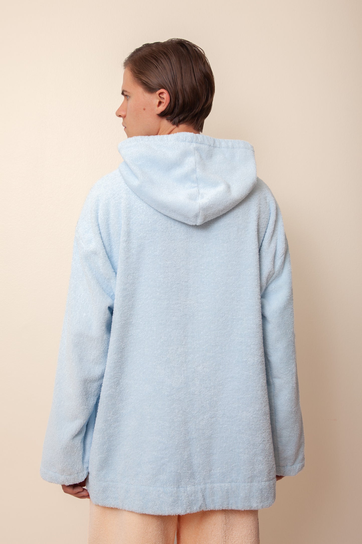 Unisex Regular Terry Hoodie in Cloudy Blue