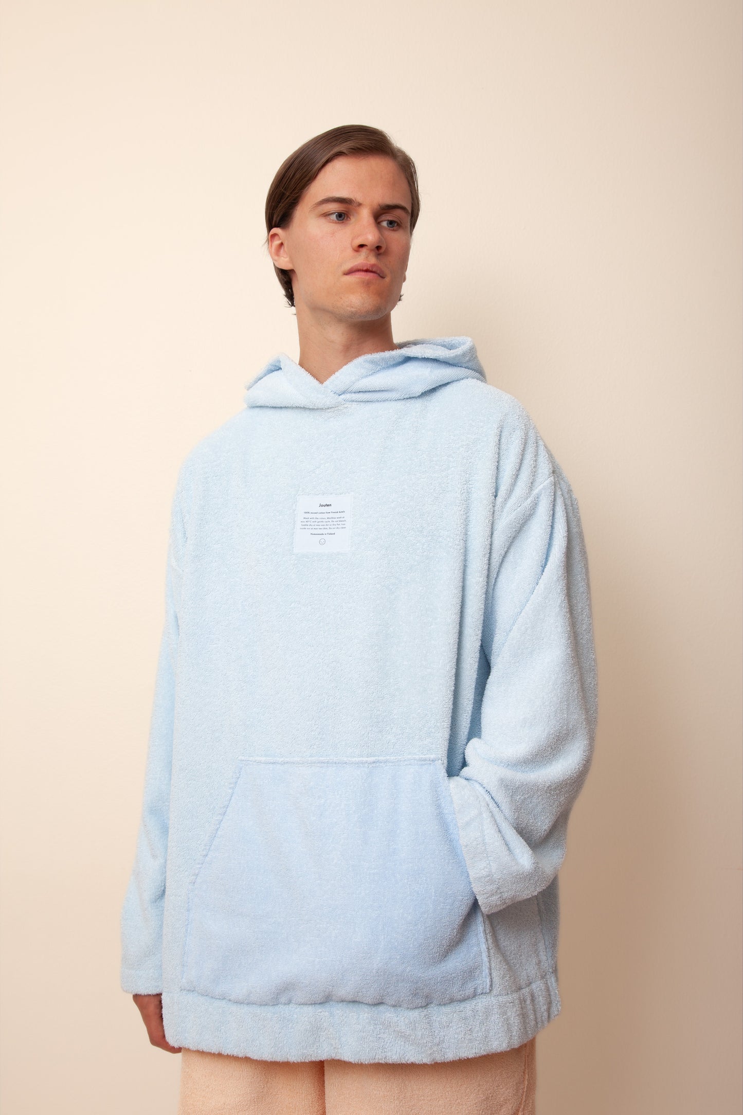 Unisex Regular Terry Hoodie in Cloudy Blue