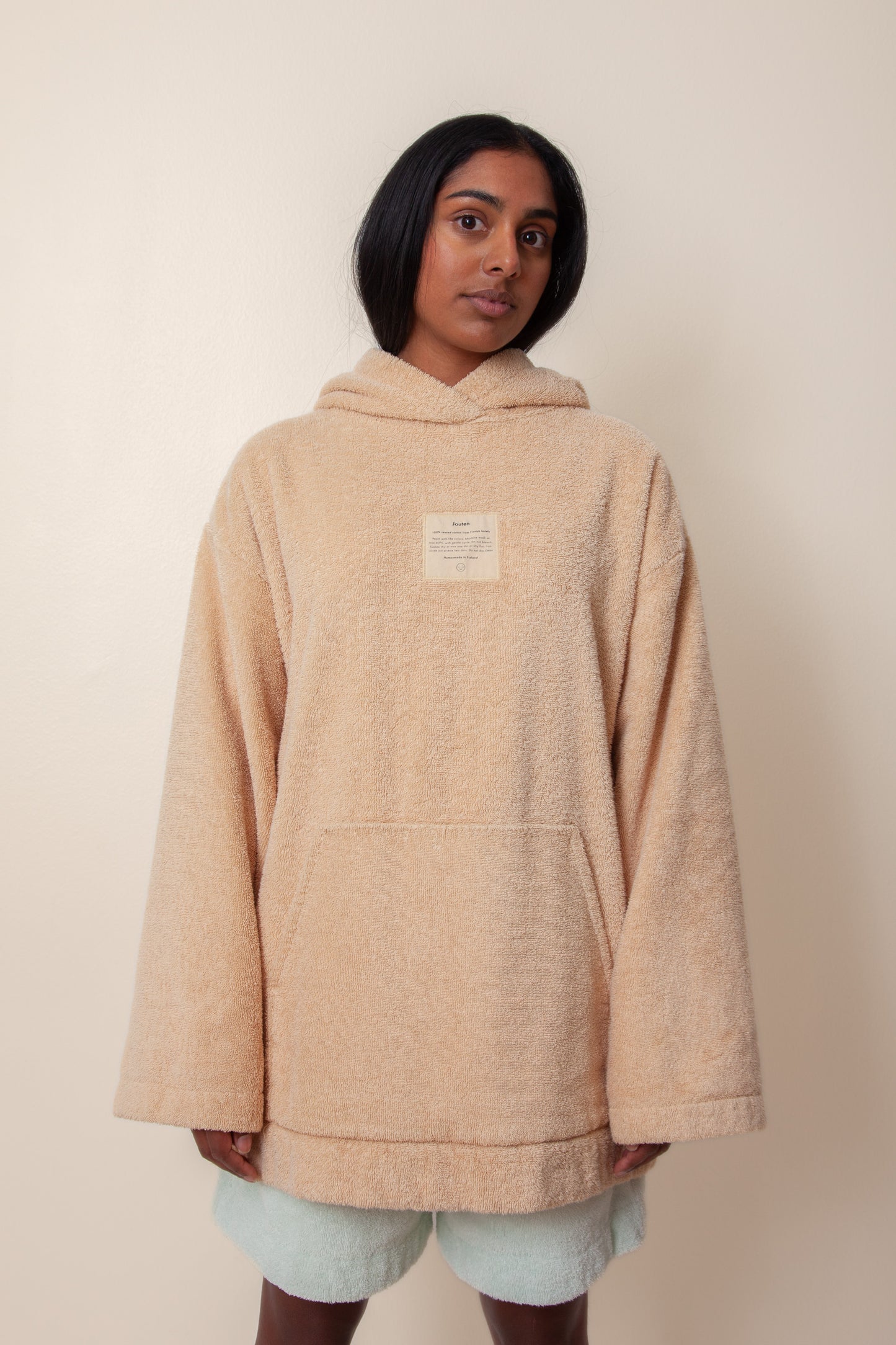 Unisex Regular Terry Hoodie in Coffee