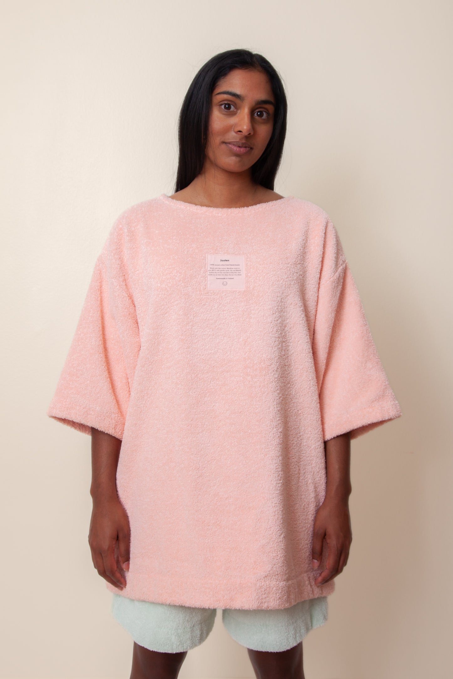 Unisex Terry Half Sleeve in Flamingo