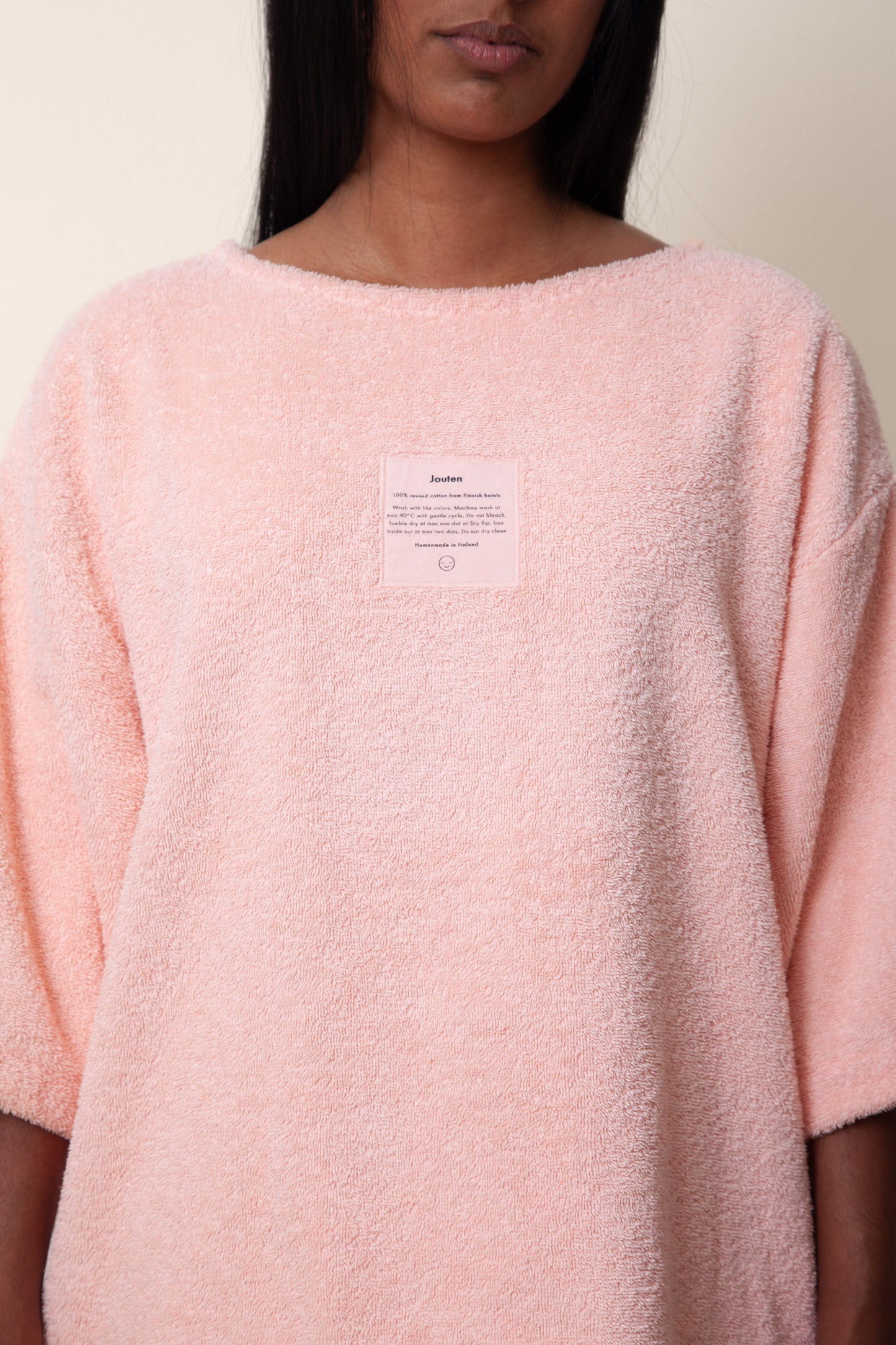 Unisex Terry Half Sleeve in Flamingo