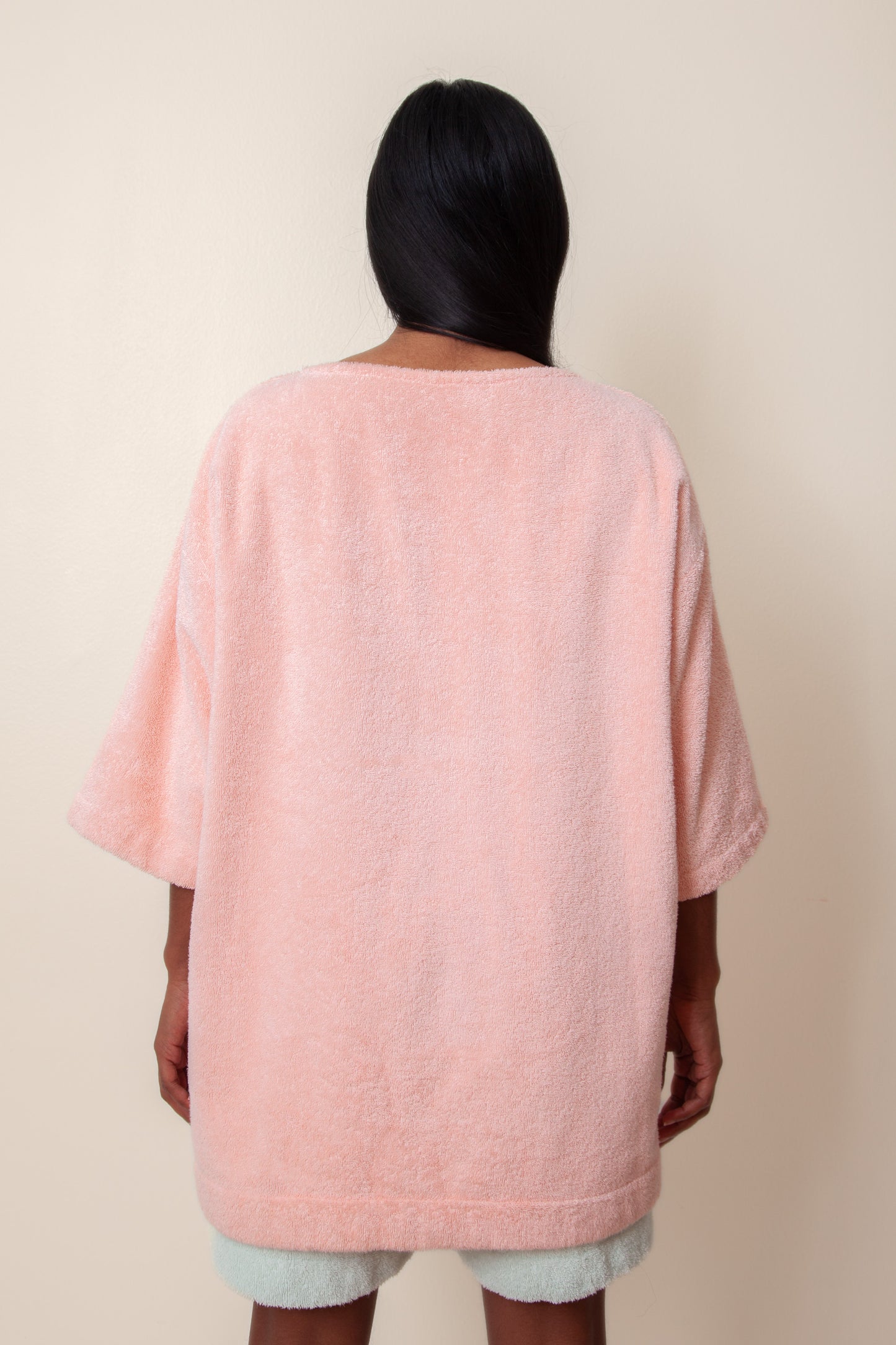 Unisex Terry Half Sleeve in Flamingo