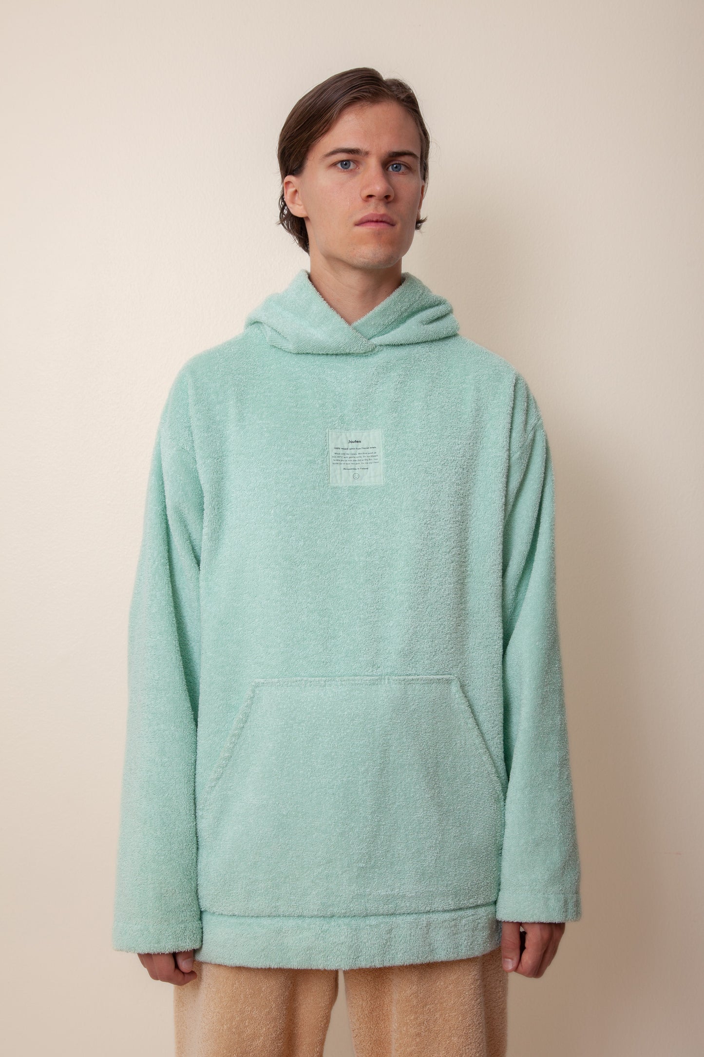 Unisex Regular Terry Hoodie in Mint