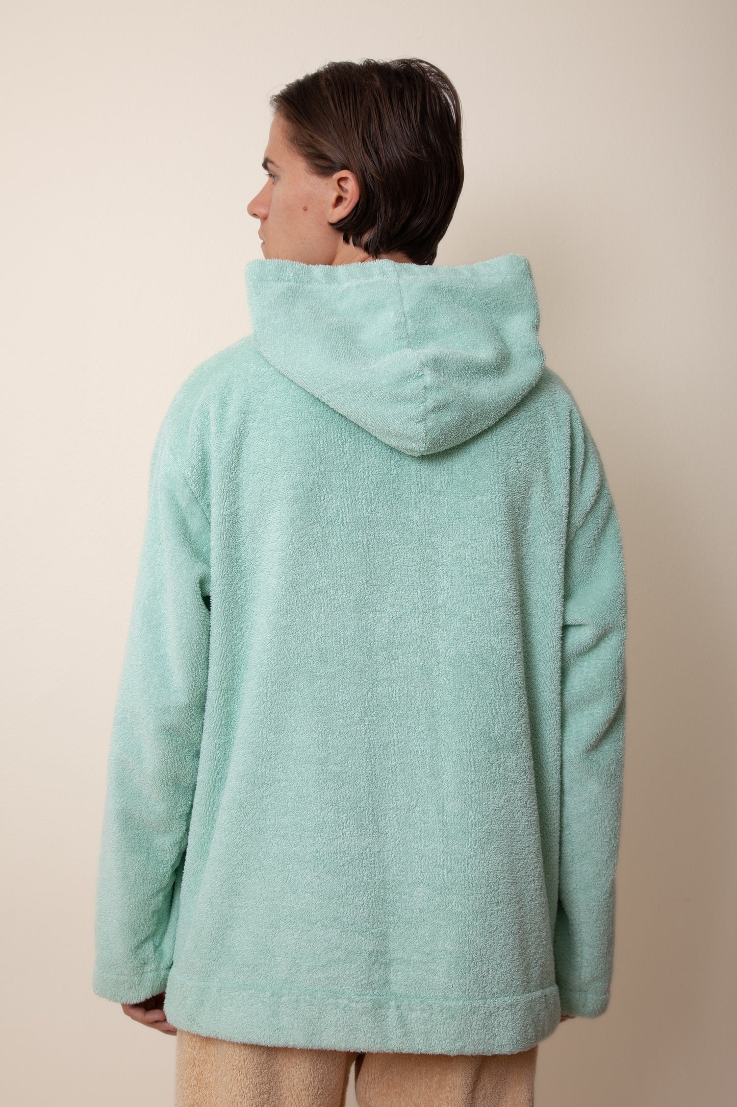 Unisex Regular Terry Hoodie in Mint