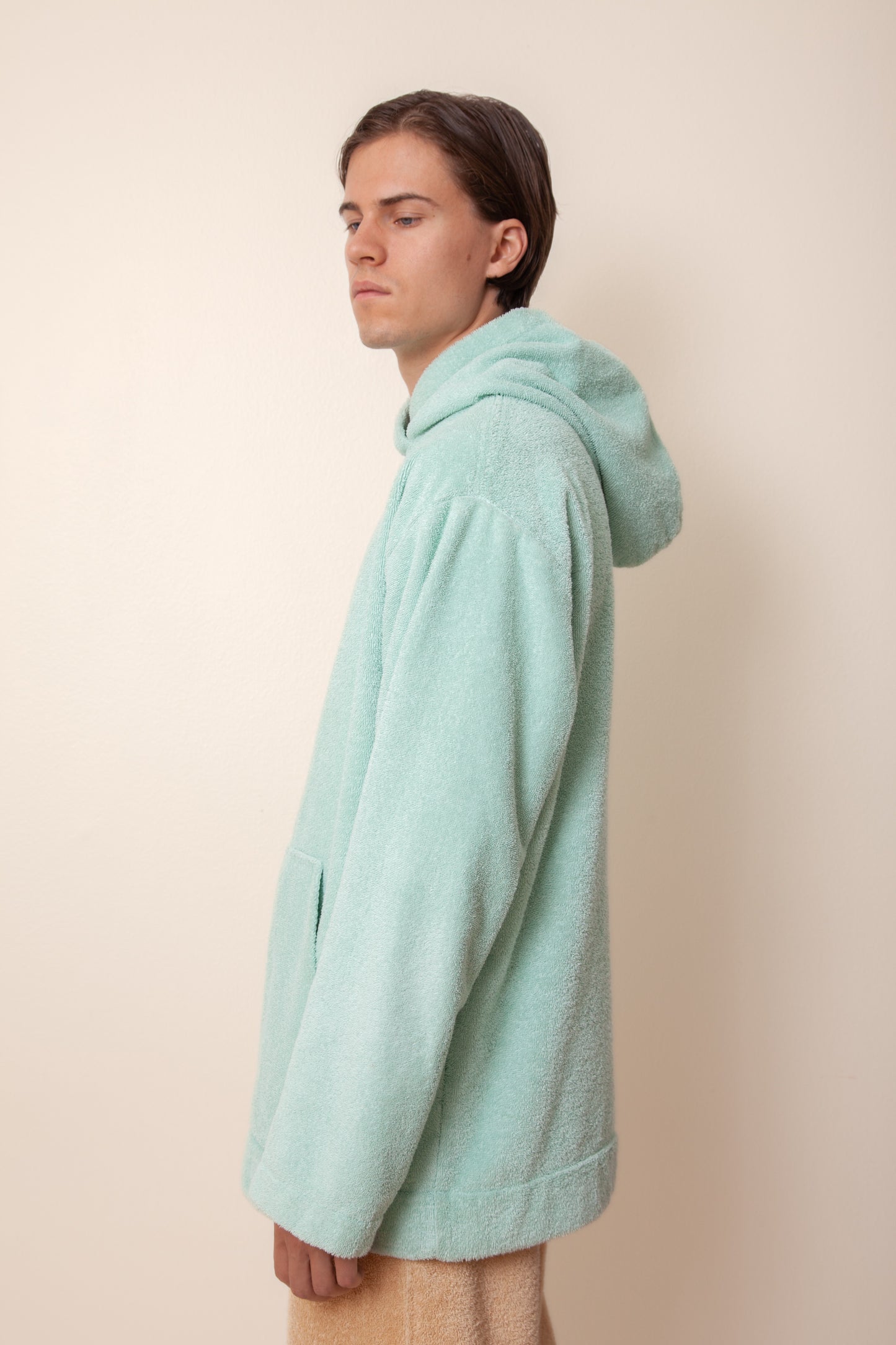 Unisex Regular Terry Hoodie in Mint