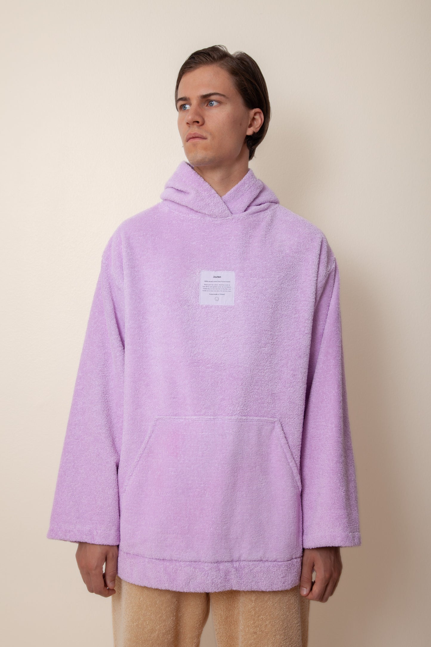 Unisex Regular Terry Hoodie in Lupine