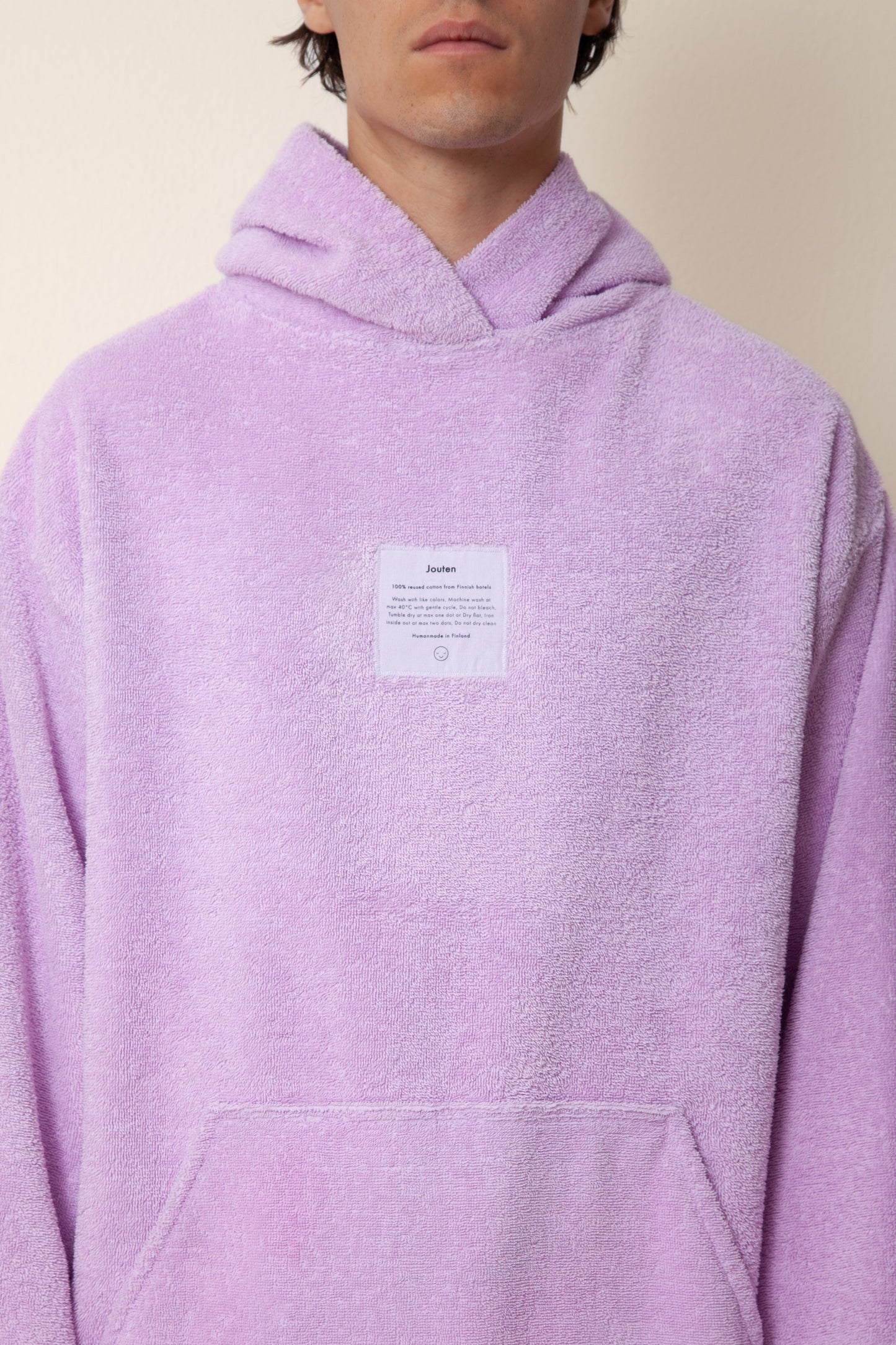 Unisex Regular Terry Hoodie in Lupine