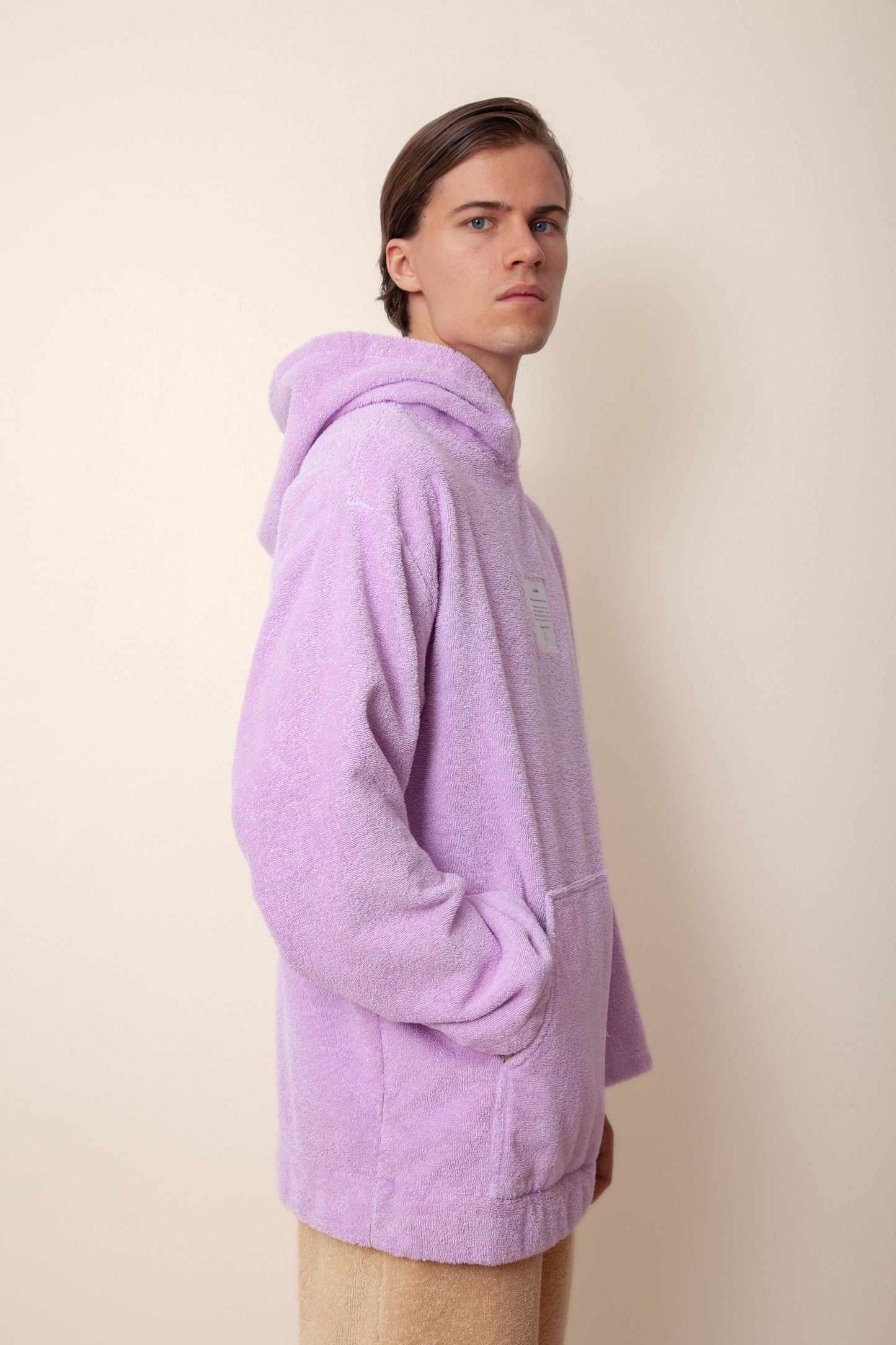 Unisex Regular Terry Hoodie in Lupine