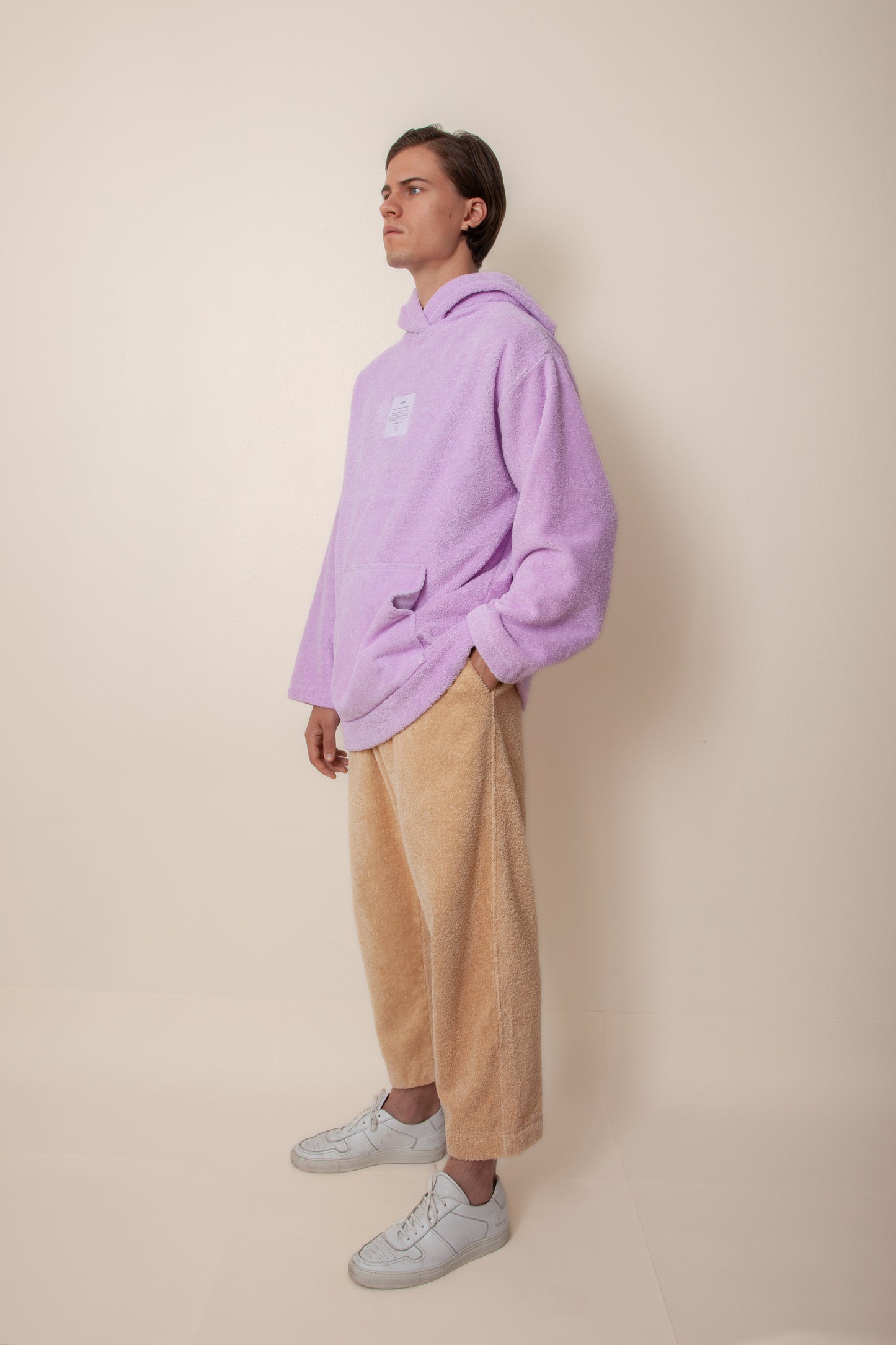 Unisex Regular Terry Hoodie in Lupine