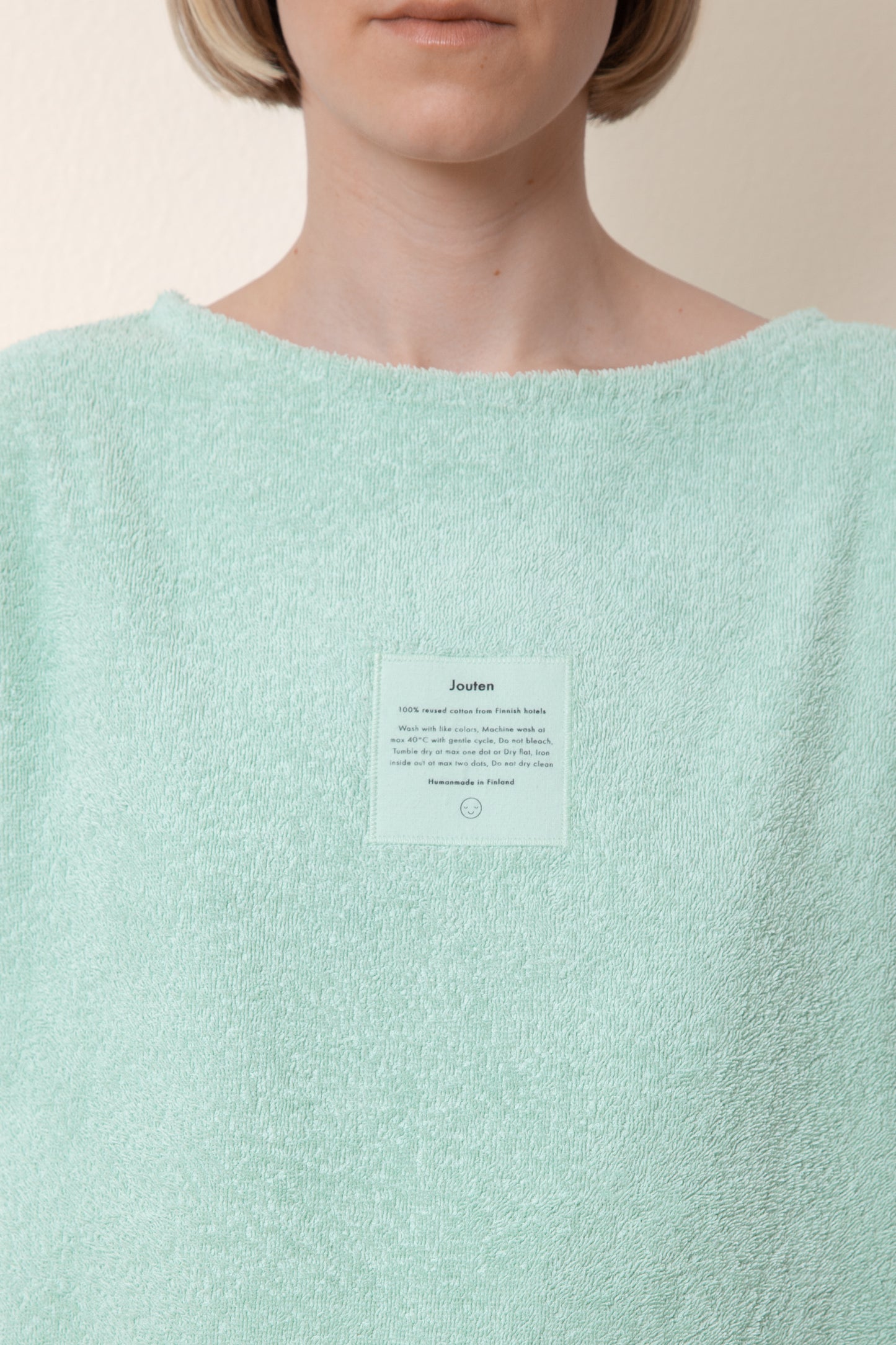Unisex Terry Half Sleeve in Mint