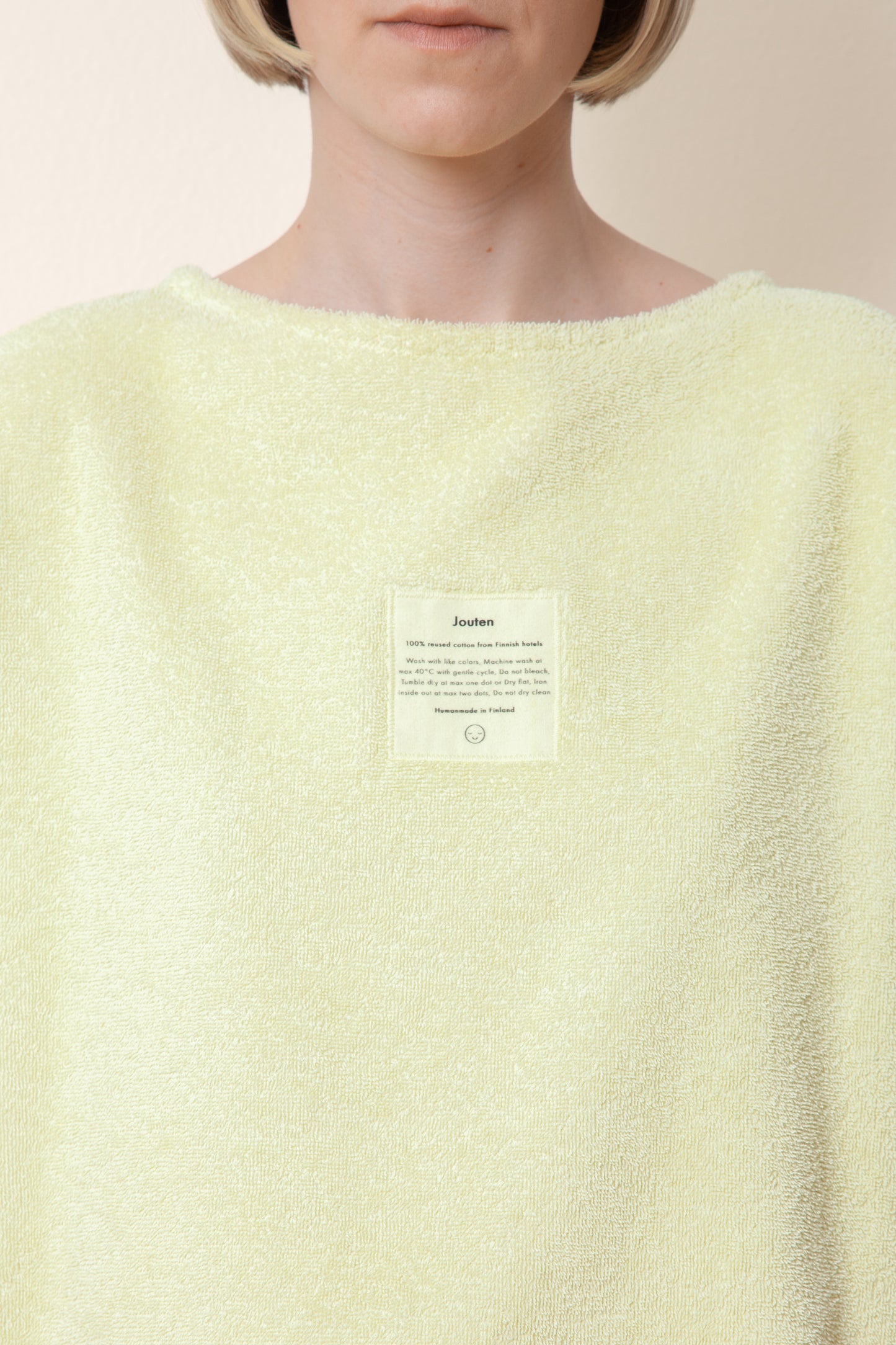 Unisex Sleeveless Terry Shirt in Lemon