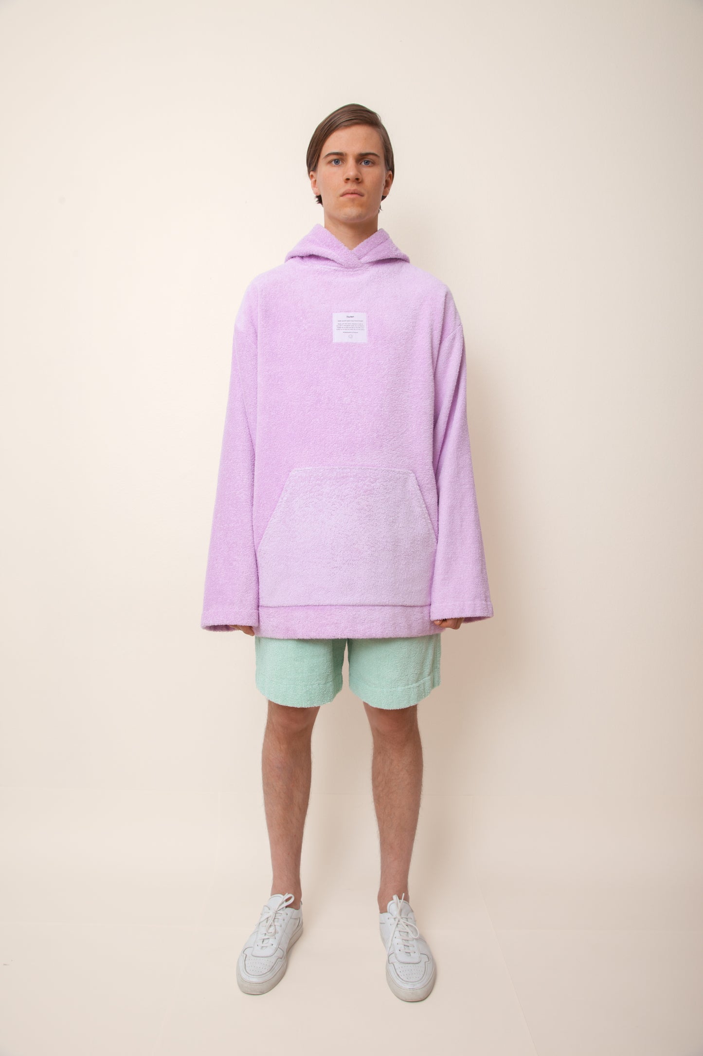 Unisex Terry Basketball Shorts in Mint