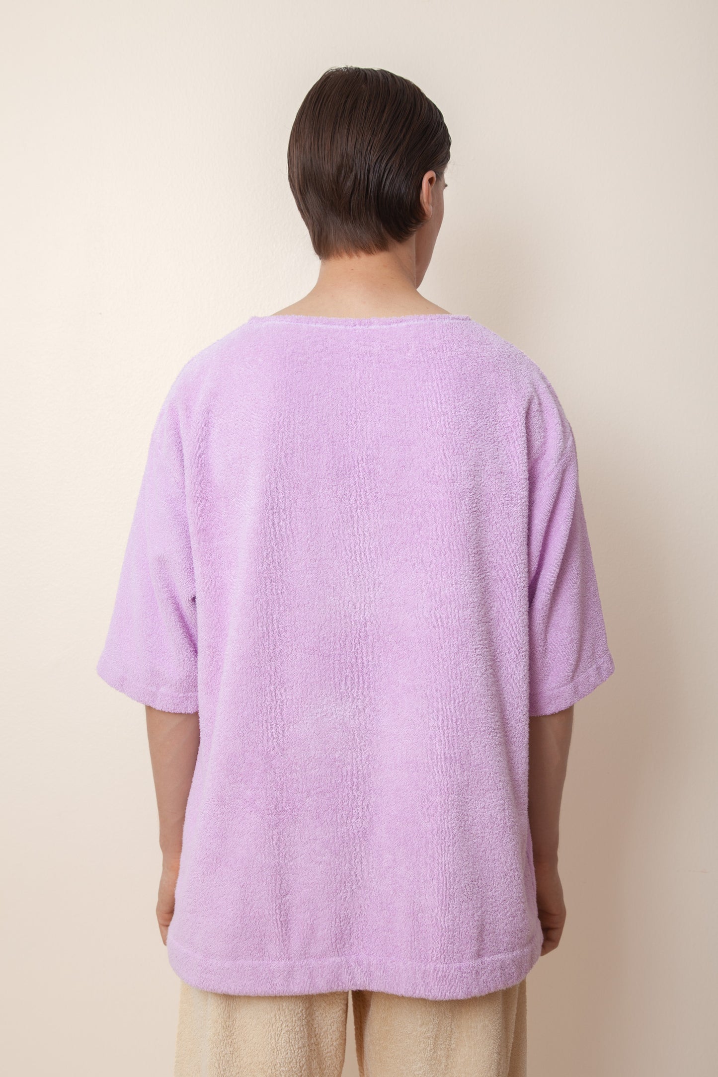 Unisex Terry Half Sleeve in Lupine