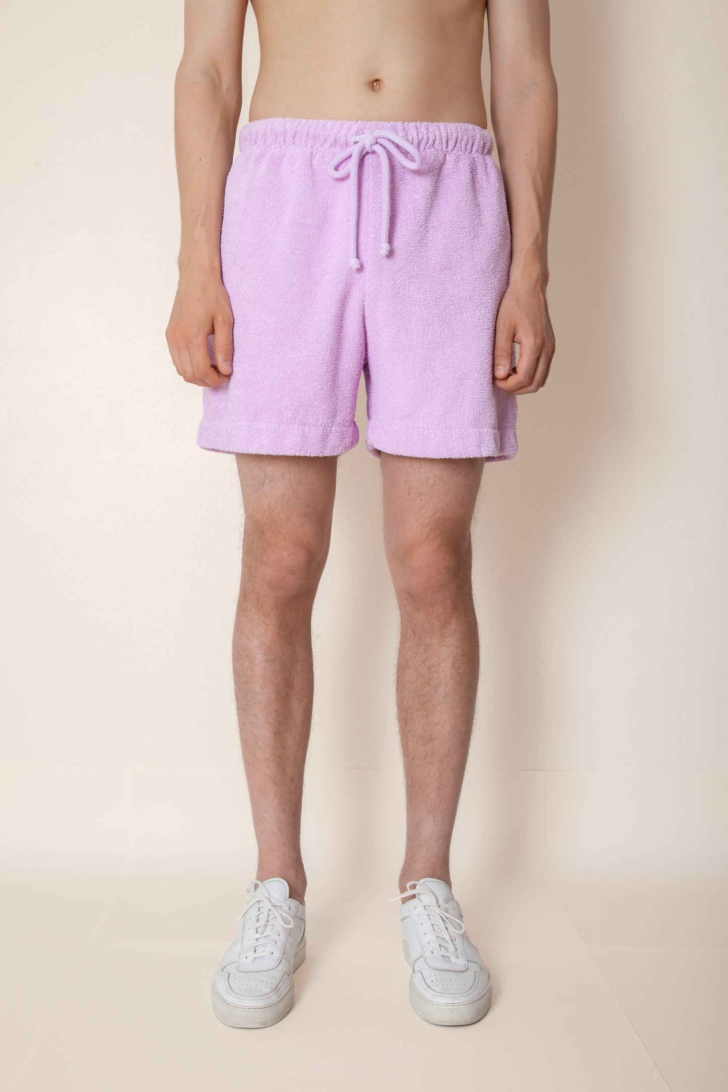 Unisex Terry Minishorts in Lupine