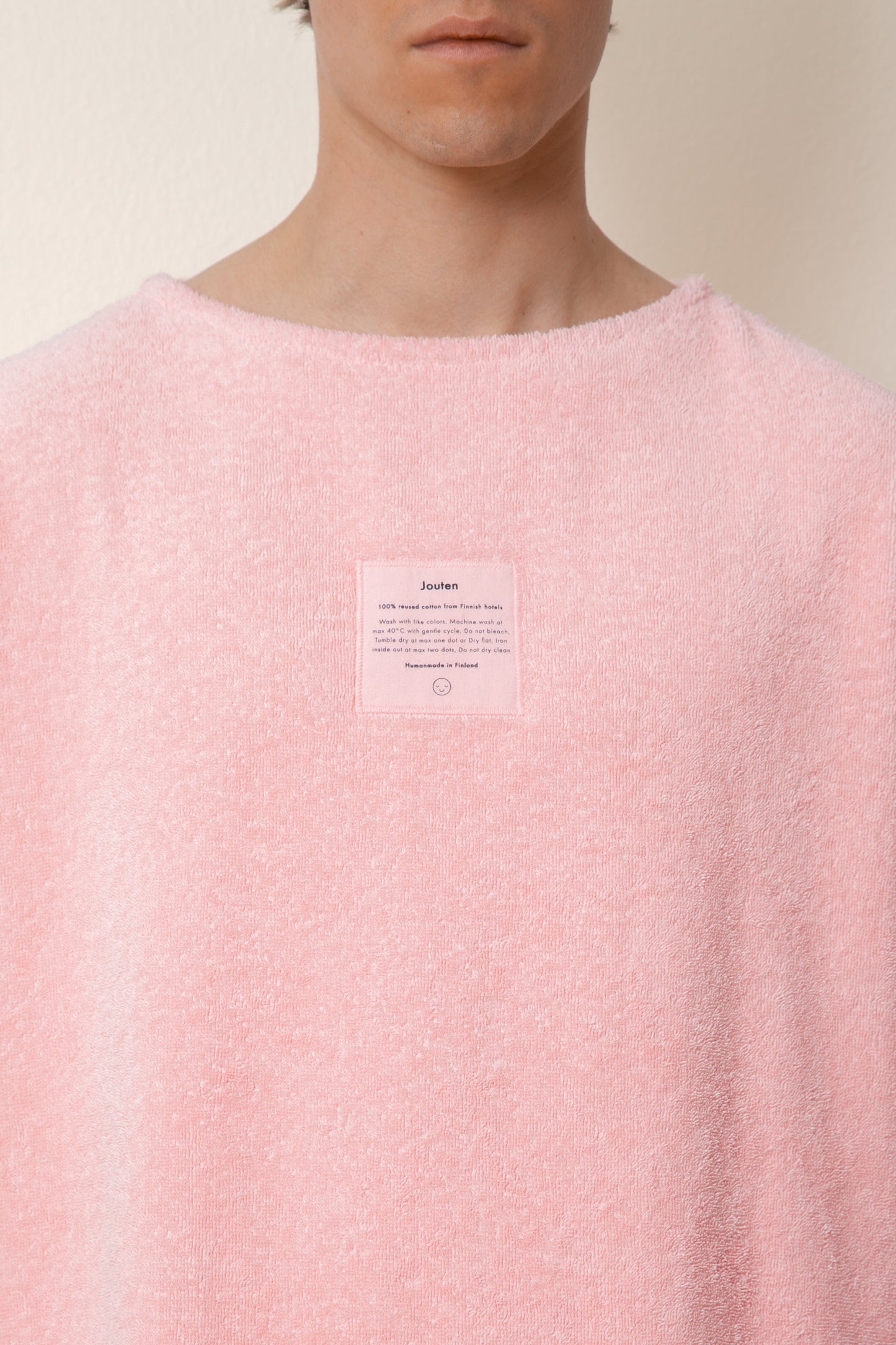 Unisex Sleeveless Terry Shirt in Flamingo