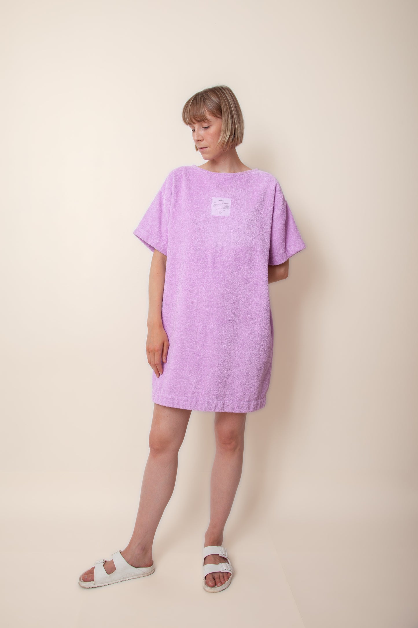 Unisex Overlong Terry Shirt in Lupine