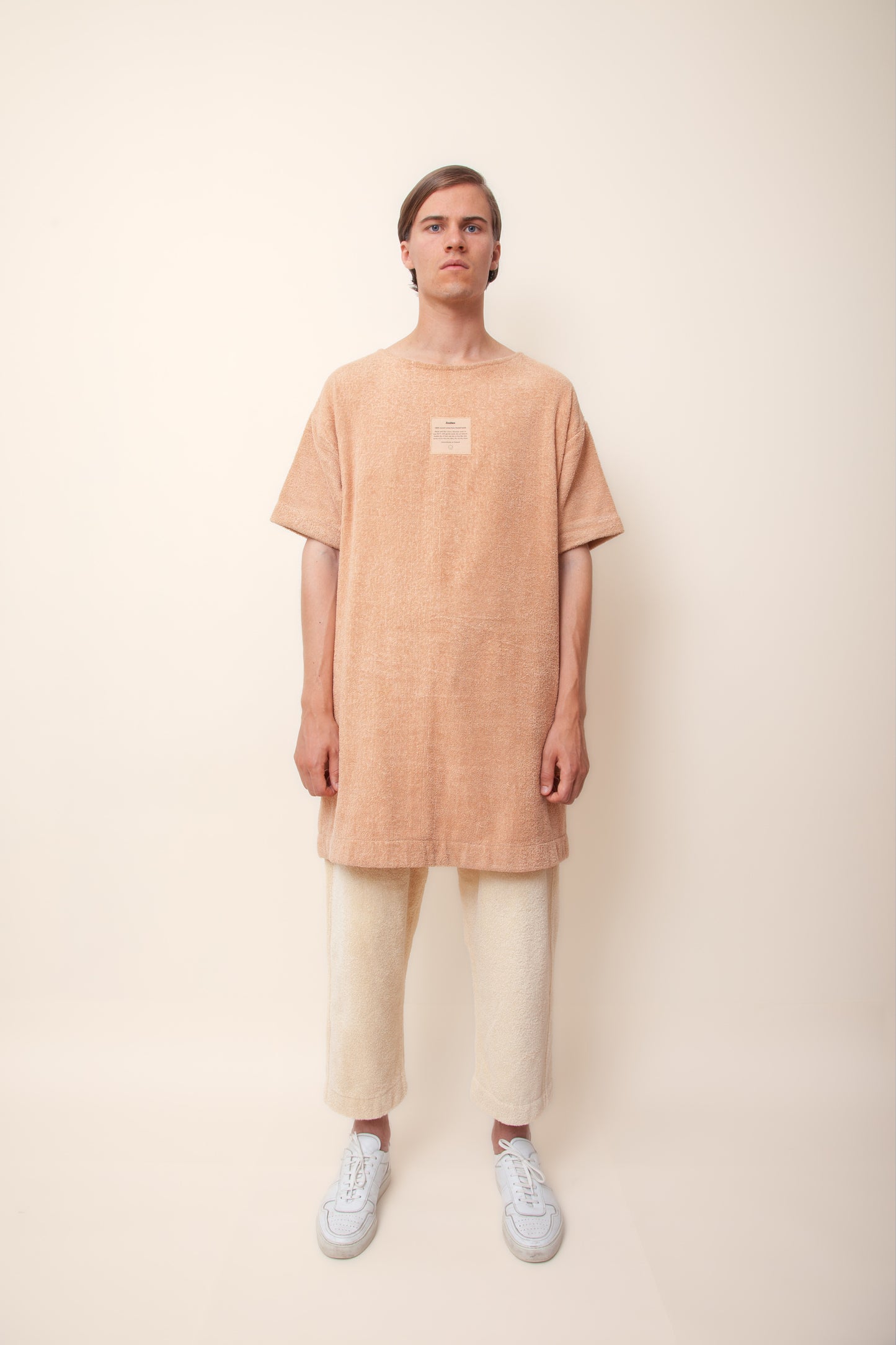 Unisex Overlong Terry Shirt in Coffee
