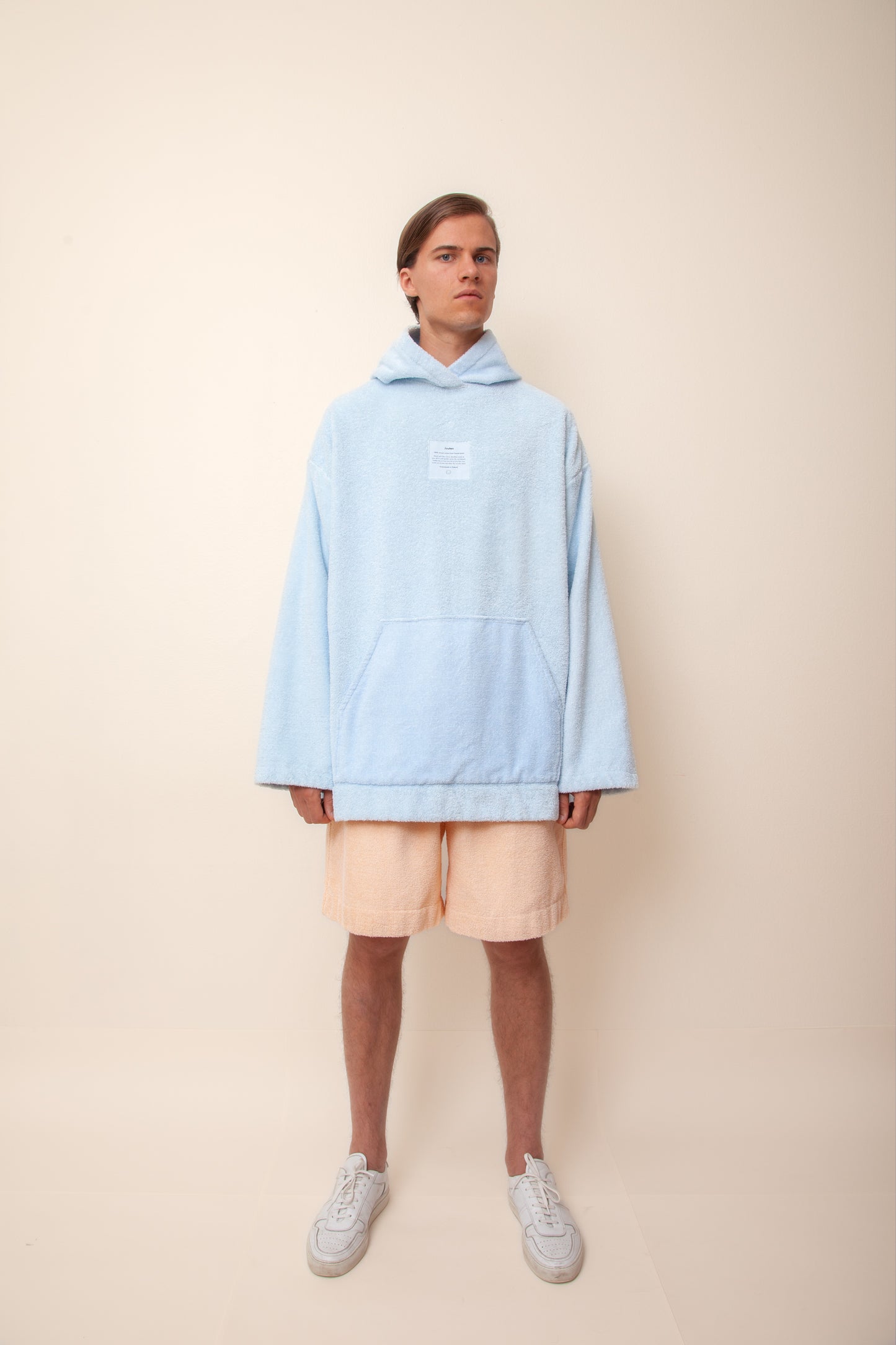 Unisex Regular Terry Hoodie in Cloudy Blue
