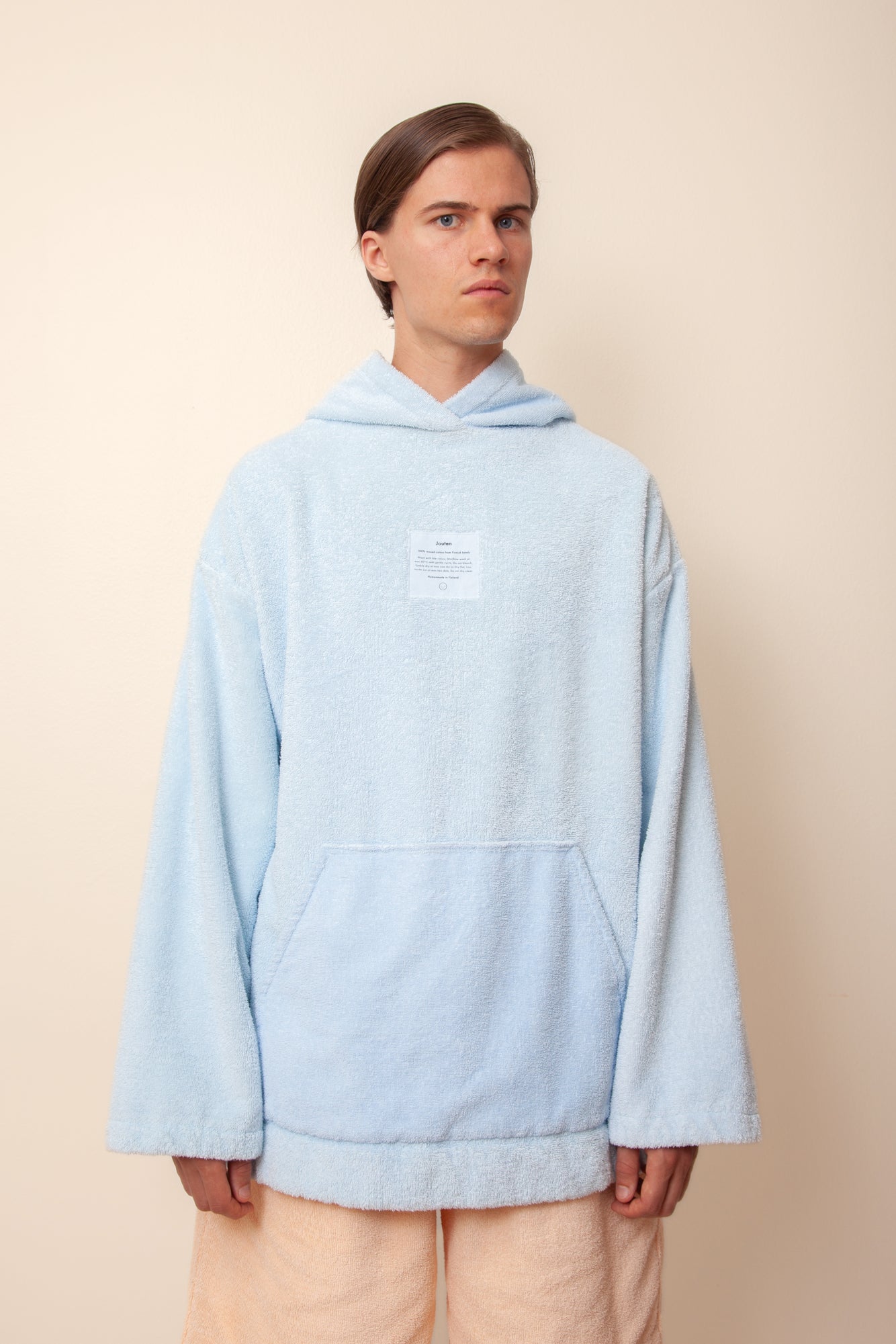 Unisex Regular Terry Hoodie in Cloudy Blue