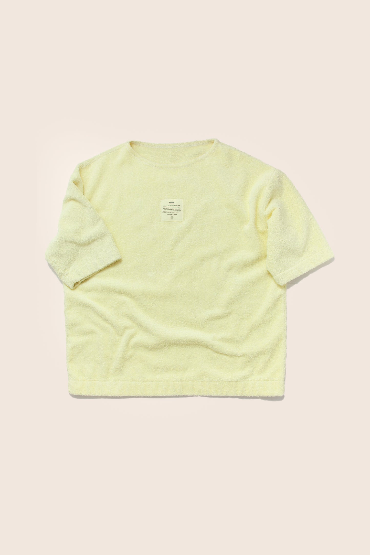 Unisex Terry Half Sleeve in Lemon