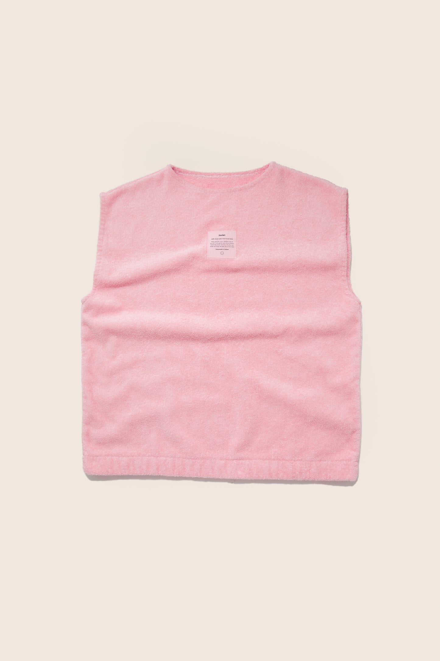 Unisex Sleeveless Terry Shirt in Flamingo