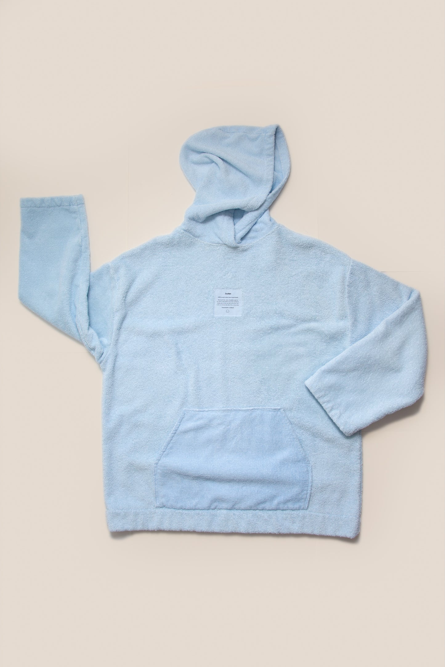 Unisex Regular Terry Hoodie in Cloudy Blue