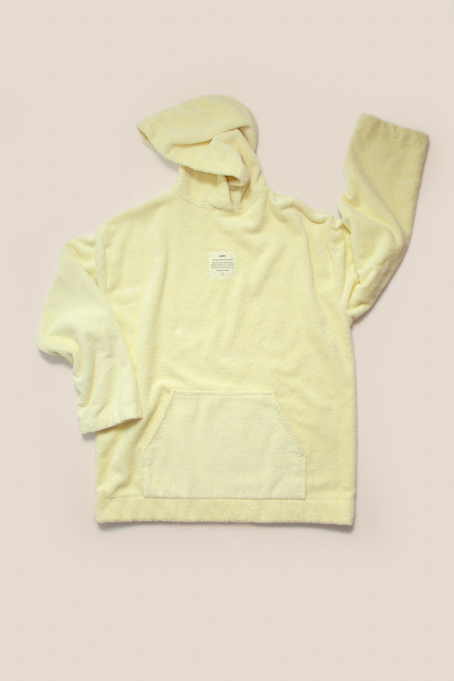 Unisex Regular Terry Hoodie in Lemon