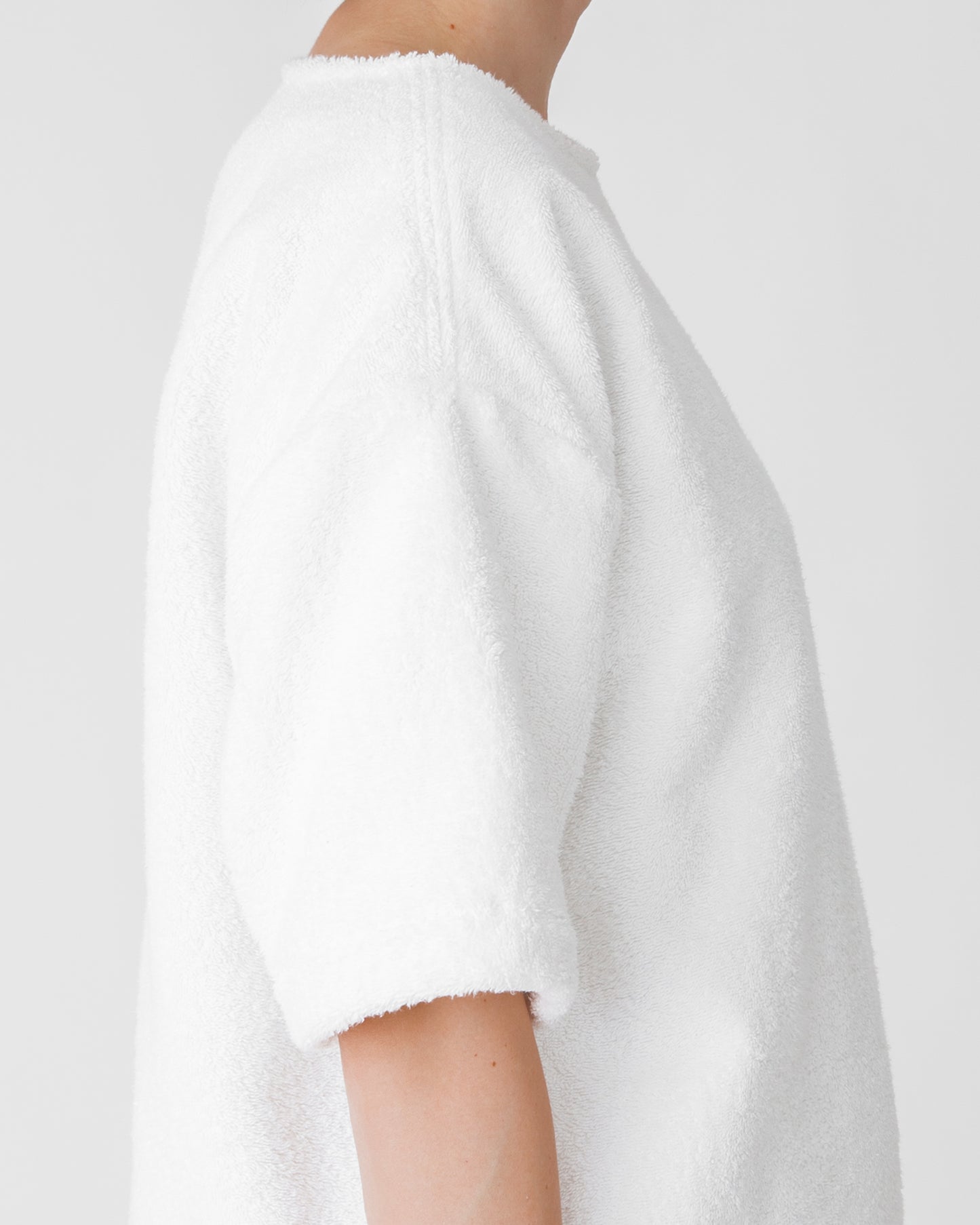 Terry Logo Crop Shirt