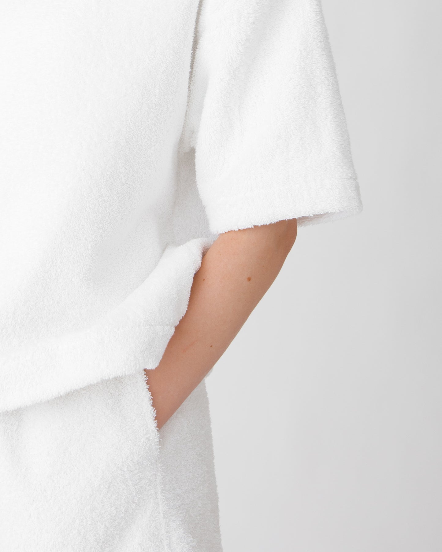 Terry Logo Crop Shirt