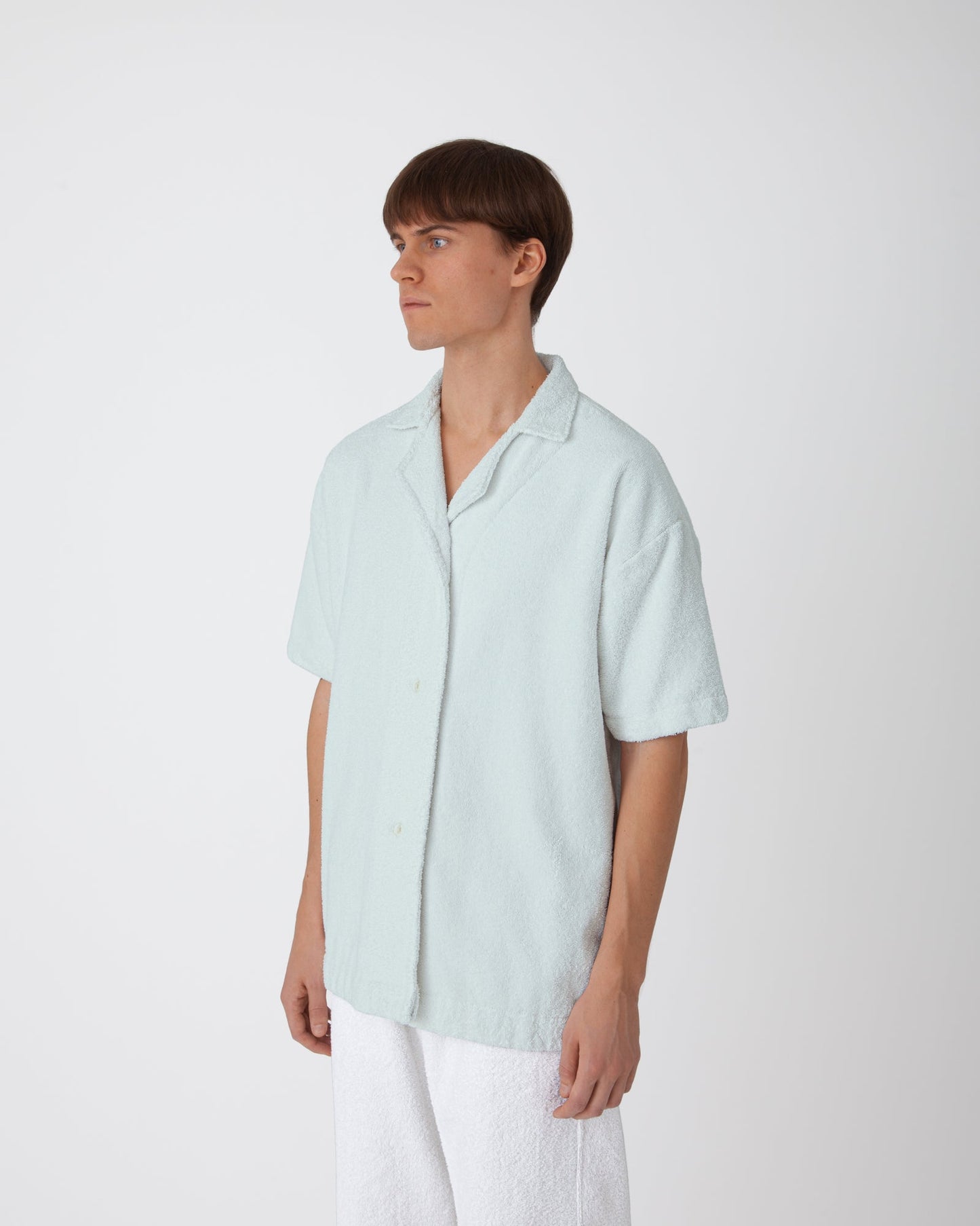 Unisex Terry Button Shirt