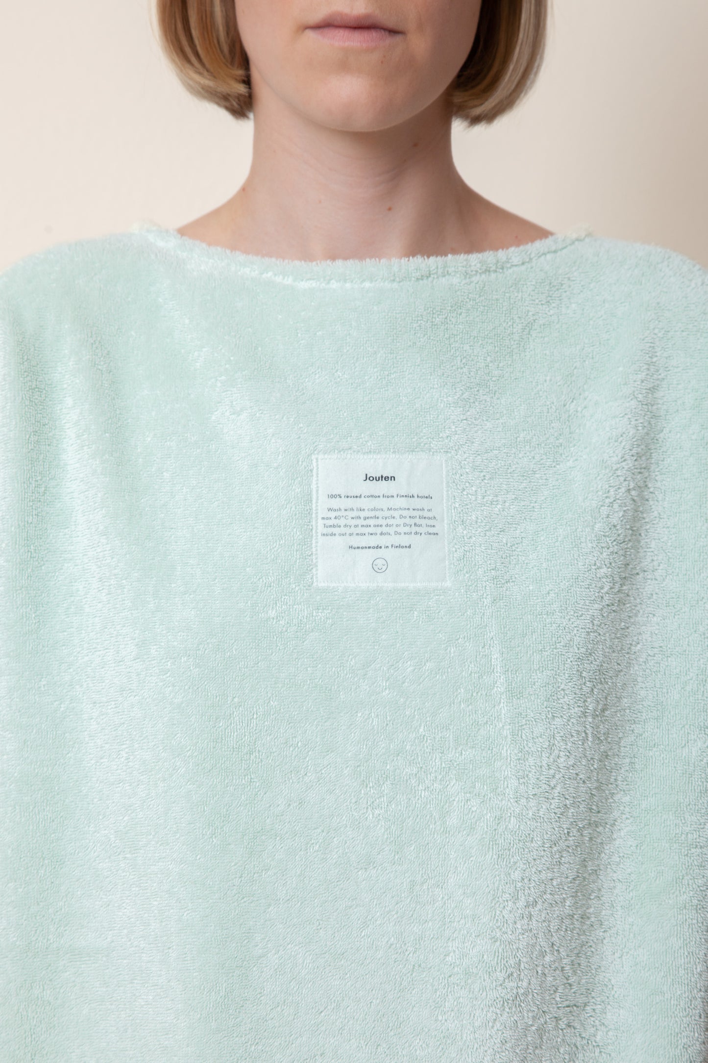 Unisex Overlong Terry Shirt in Ice Mint