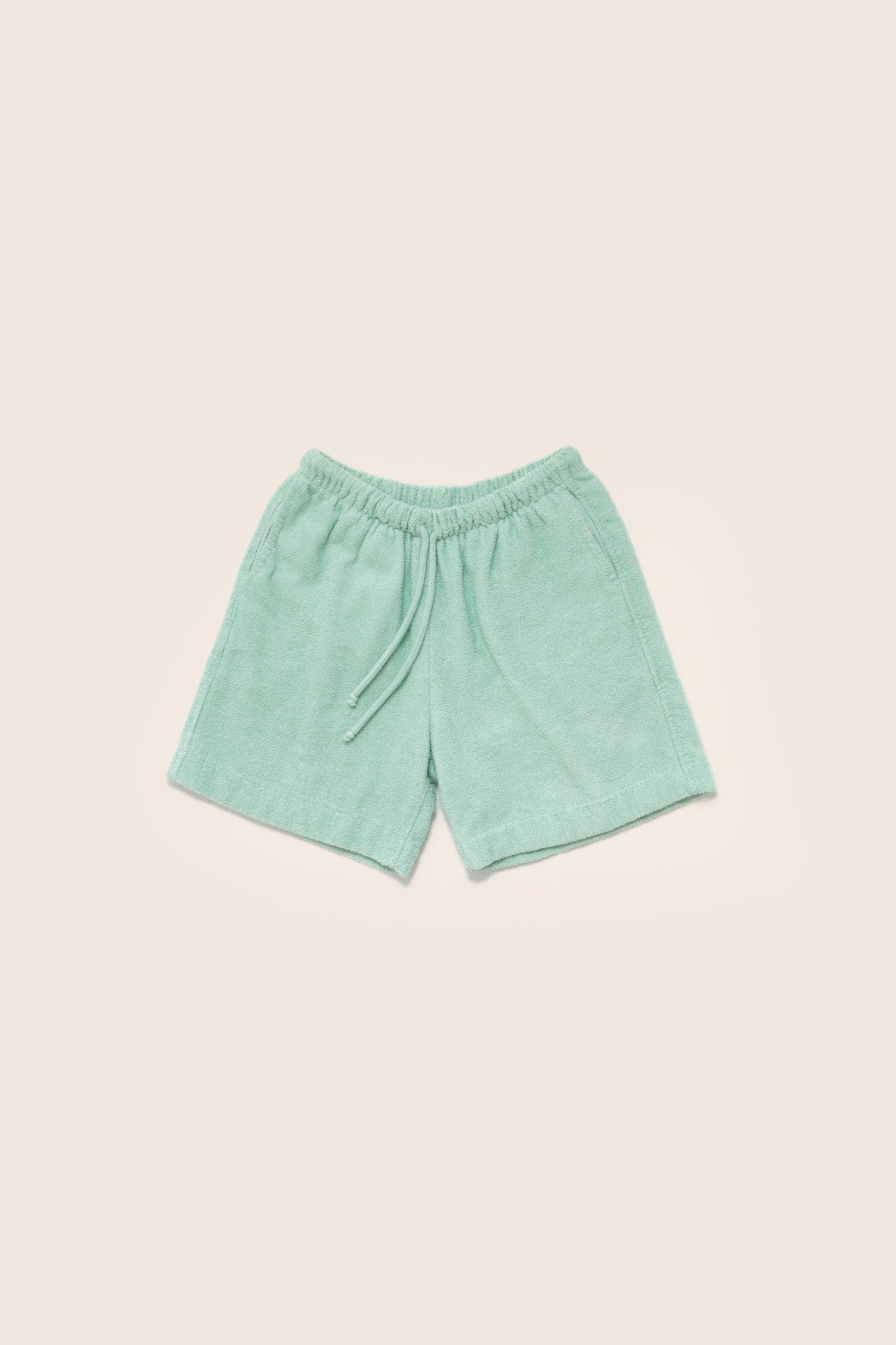 Unisex Terry Basketball Shorts in Mint