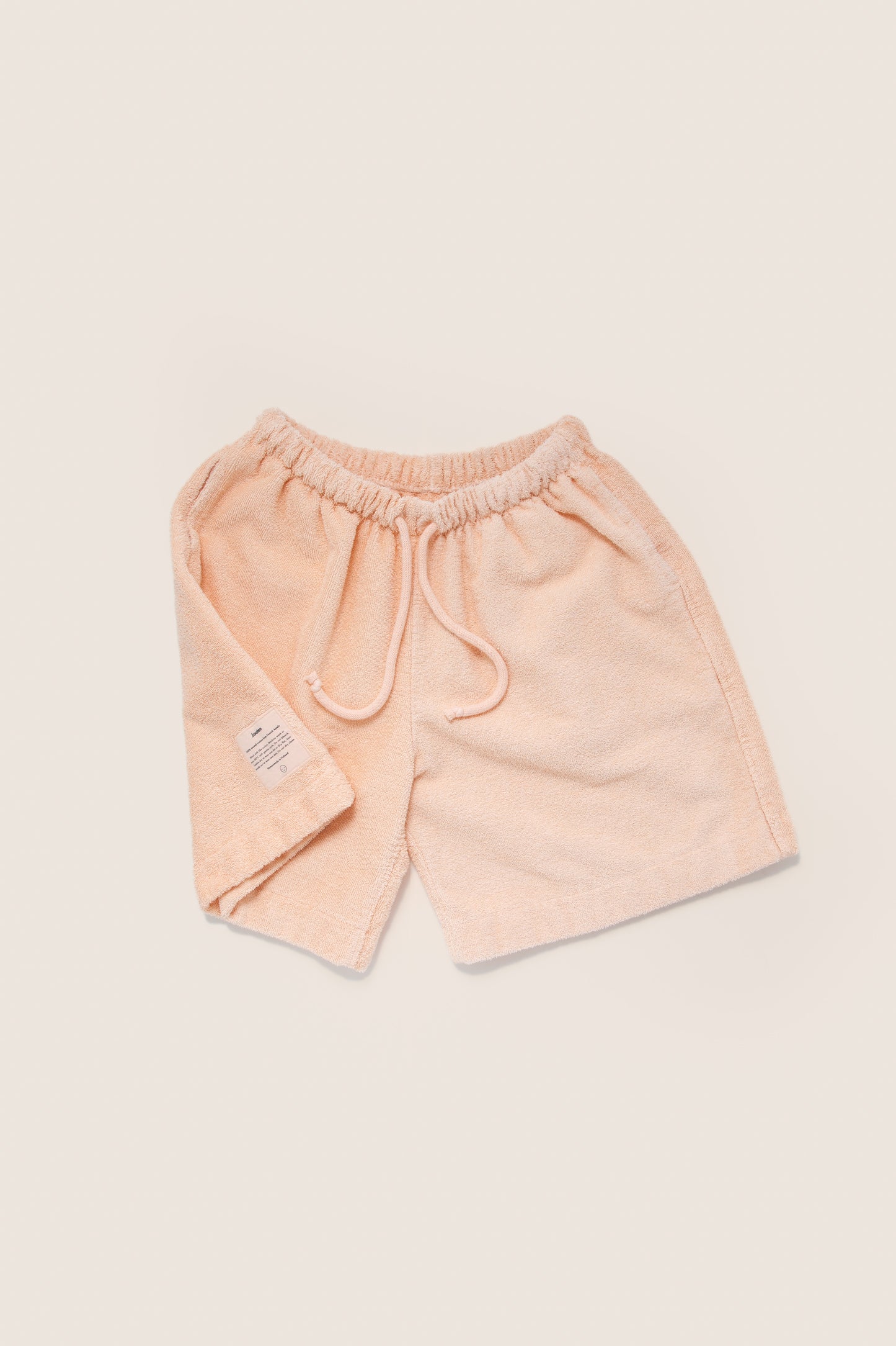 Unisex Terry Basketball Shorts in Peach
